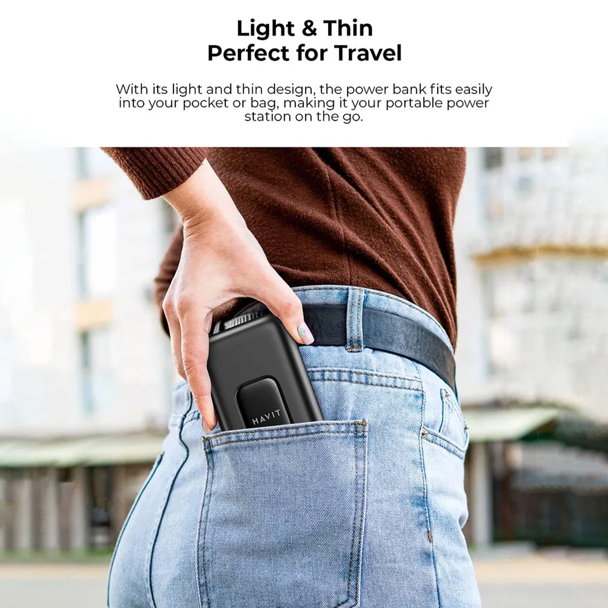 Havit Built-in Cable Power Bank | 10000mAh/20000mAh | 22.5W PD | Lanyard Design - Image 7